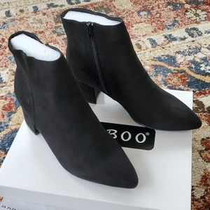 Womens Black Ankle Booties 8.5